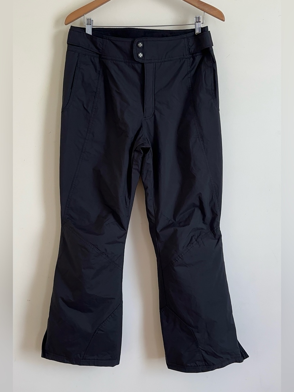 Columbia Womens Black Omni-Tech Snow Pants Ski Pants Sz S Side Zip
